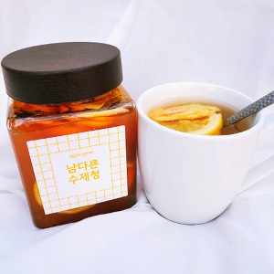[꼬숩네] 국산생강 레몬 듬뿍 꿀 먹은 레몬생강청 수제청 과일청 500g / 1000g