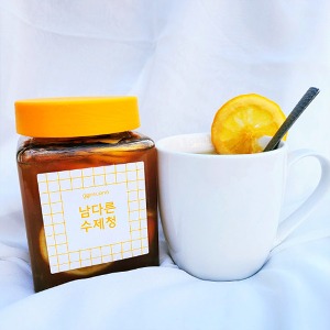 [꼬숩네] 새콤 달콤 레몬이 듬뿍 꿀 먹은 레몬청 수제청 과일청 500g / 1000g